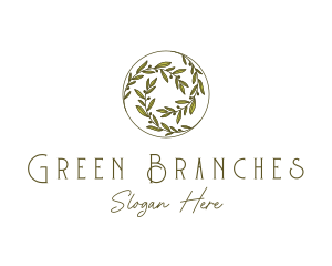 Natural Olives Circle logo design