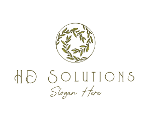 Natural Olives Circle logo design