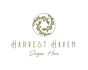 Natural Olives Circle logo design