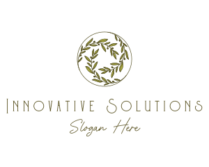 Natural Olives Circle logo design