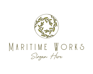 Natural Olives Circle logo design