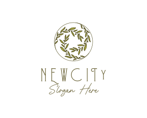 Natural Olives Circle logo design