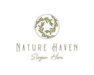 Natural Olives Circle logo design