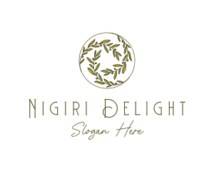 Natural Olives Circle logo design