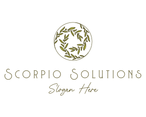 Natural Olives Circle logo design