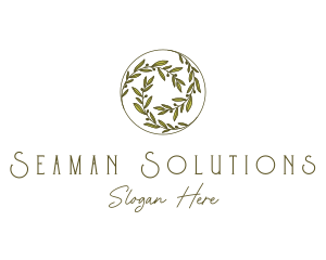 Natural Olives Circle logo design