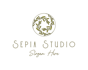 Natural Olives Circle logo design