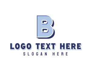 3d - Generic Business Letter B logo design