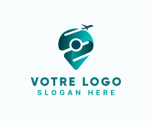 Locator - Travel Agency Airline logo design