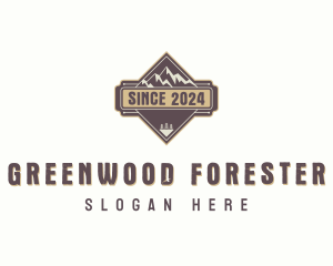 Forest Mountain Trekking logo design