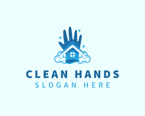 Hand House Sanitation logo design