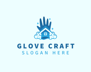 Gloves - Hand House Sanitation logo design