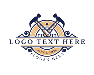 Remodeling - Hammer Nail Repair logo design