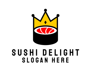 Crown Sushi Restaurant logo design