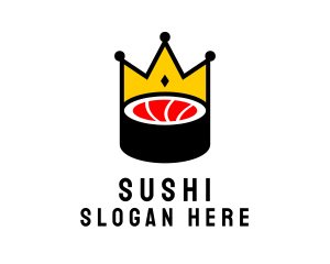 Crown Sushi Restaurant logo design