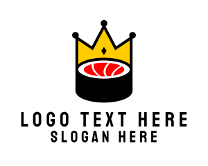 Fast Food - Crown Sushi Restaurant logo design