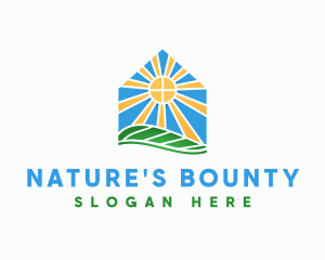 Sun Nature Home logo design