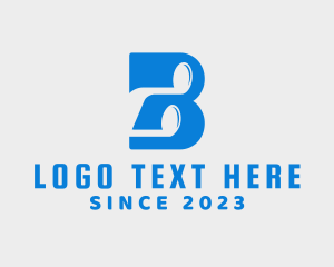 Audio - Letter B Note logo design