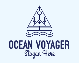 Seafarer - Vikings Sailing Boat logo design