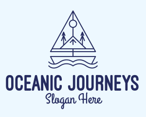 Voyage - Vikings Sailing Boat logo design