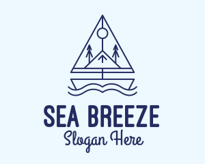 Sail - Vikings Sailing Boat logo design