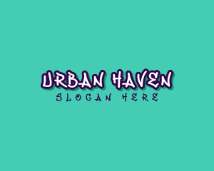 Urban Funky Graffiti logo design