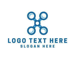 Zoom - Magnifying Zoom Drone logo design