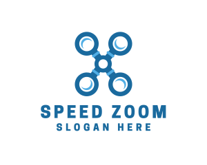 Zoom - Magnifying Zoom Drone logo design