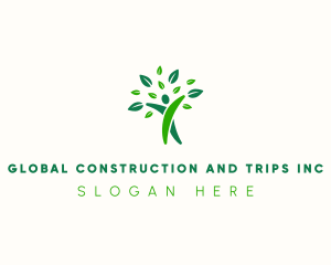 Nature Conservation - Natural Human Tree logo design