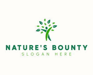 Natural Human Tree logo design