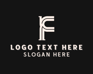 Pipe - Professional Industry Letter F logo design