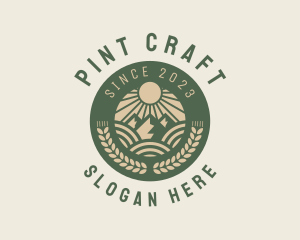 Pint - Organic Beer Distillery logo design