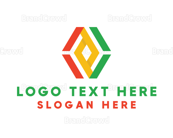 Geometric Reggae Business Logo
