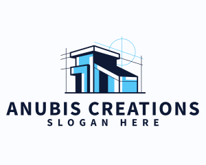 House Blueprint Architect logo design