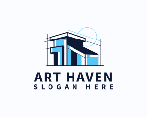 House Blueprint Architect logo design