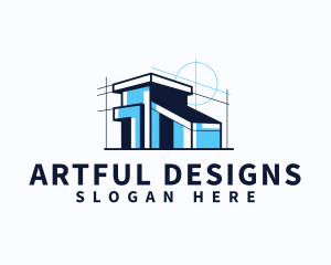 House Blueprint Architect logo design