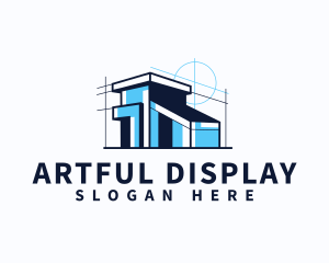 House Blueprint Architect logo design