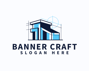 House Blueprint Architect logo design