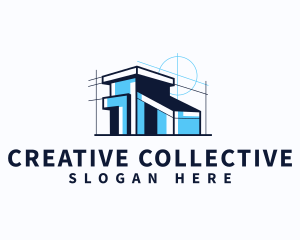 House Blueprint Architect logo design