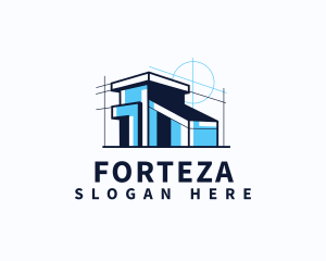 House Blueprint Architect logo design