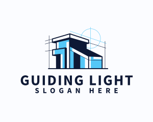 House Blueprint Architect logo design