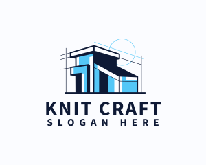 House Blueprint Architect logo design