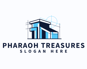 House Blueprint Architect logo design