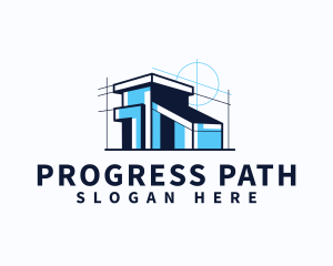 House Blueprint Architect logo design