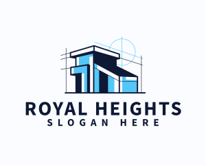 House Blueprint Architect logo design