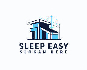 House Blueprint Architect logo design