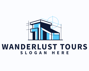 House Blueprint Architect logo design