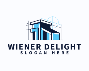 House Blueprint Architect logo design