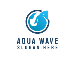 Blue Ocean Fishing  logo design