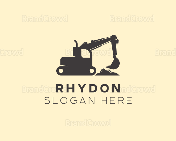 Construction Excavator Heavy Equipment Logo
